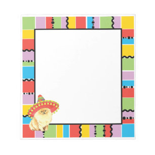Fiesta Pomeranian Notepad