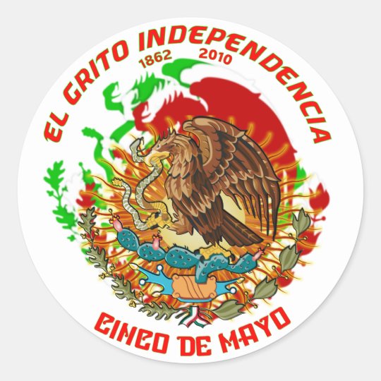 Fiesta-Product-Match-Cinco-de-Mayo-Set-1 Classic Round Sticker