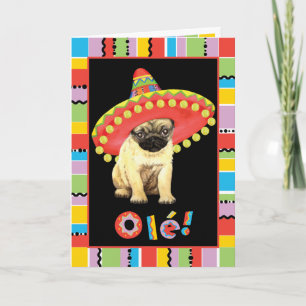 Fiesta Pug Card