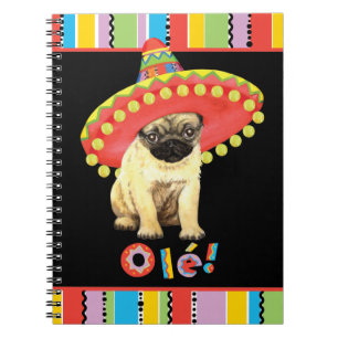 Fiesta Pug Notebook