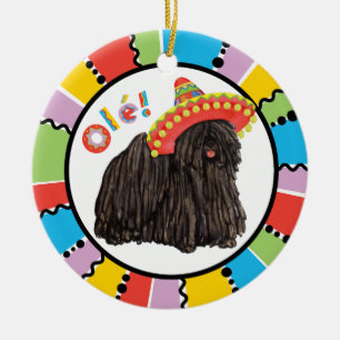 Fiesta Puli Ceramic Ornament
