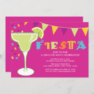 Fiesta   Purple Invitation