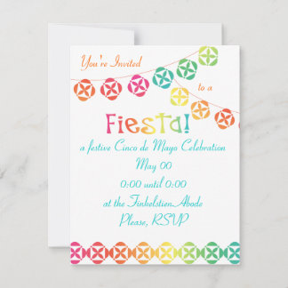 Fiesta Rainbow Invitation