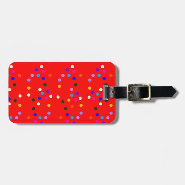 Fiesta Red Luggage Tag (Front Horizontal)