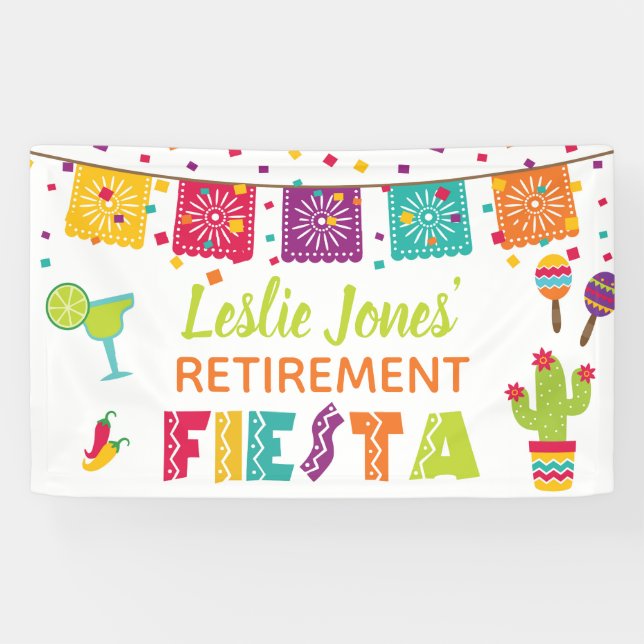 Fiesta Retirement Banner - White Background #3 (Horizontal)