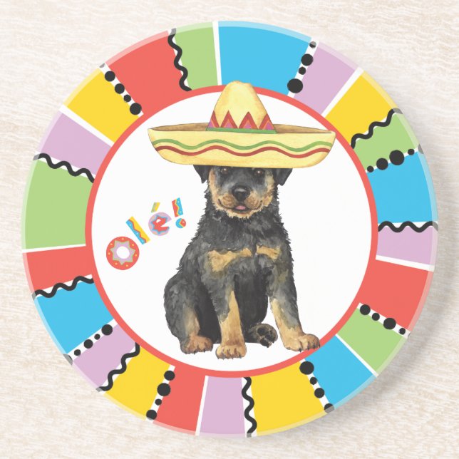 Fiesta Rottweiler Coaster (Front)