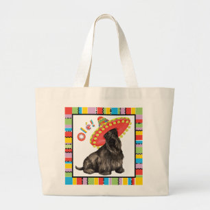 Fiesta Scottish Terrier Large Tote Bag