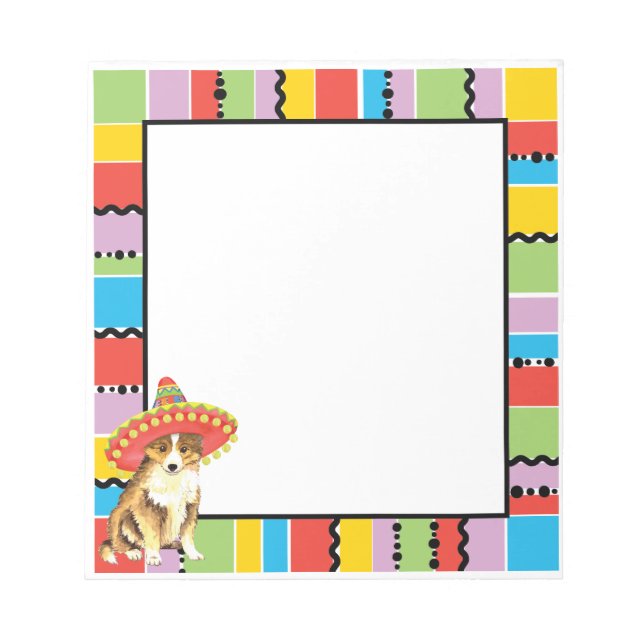 Fiesta Sheltie Notepad (Front)