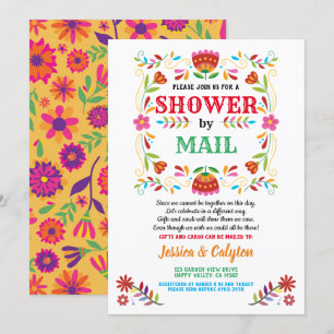 Fiesta shower by mail long distance shower invitation