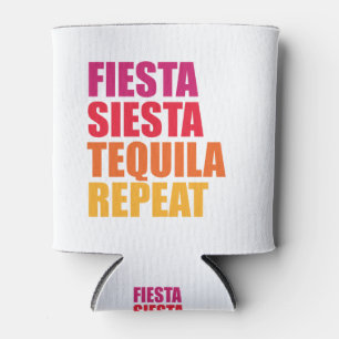 Fiesta, Siesta,Tequila Bachelorette Vacation Can Cooler