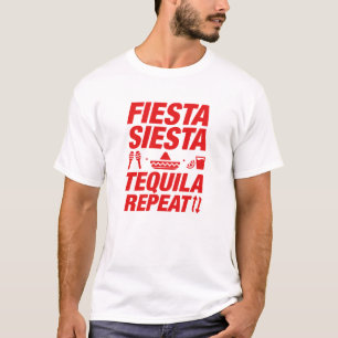 Fiesta Siesta Tequila Repeat T-Shirt