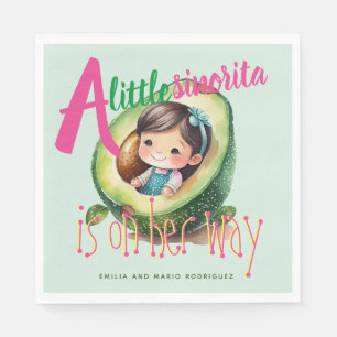 Fiesta Sinorita Baby Girl Shower Partyware Mint Napkin