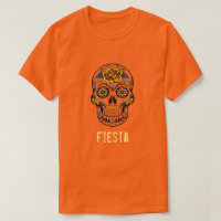 Fiesta slogan Mexican skull day of the dead Party