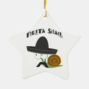 Fiesta Snail Ceramic Tree Decoration