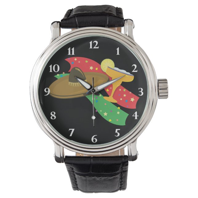 Fiesta Sombrero and Margarita Watch (Front)