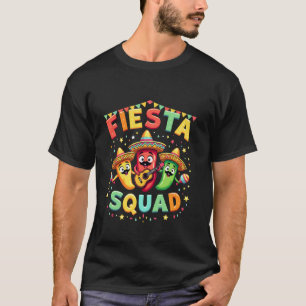Fiesta Squad Chilli Pepper Guitar Maracas Cinco de T-Shirt