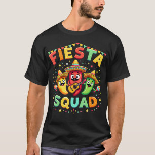 Fiesta Squad Chilli Pepper Guitar Maracas Cinco De T-Shirt