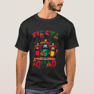 Fiesta Squad Chilli Pepper Guitar Maracas Cinco de T-Shirt