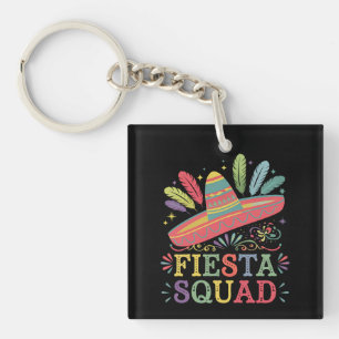 Fiesta Squad Cinco de Mayo Family Matching Key Ring