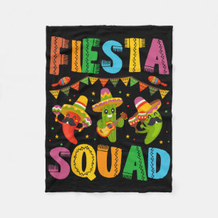 Fiesta Squad Cinco De Mayo For Men Women And Kids Fleece Blanket