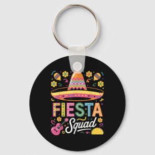 Fiesta Squad Cinco De Mayo Funny Mexican Maracas S Key Ring