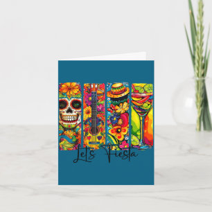 Fiesta squad cinco de mayo let's fiesta mexican card