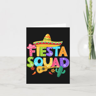Fiesta squad cinco de mayo matching family mexican card