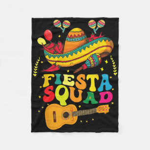 Fiesta Squad Cinco De Mayo Mexican Fleece Blanket