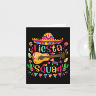 Fiesta Squad Cinco De Mayo Mexican Guitar Nacho So Card