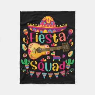 Fiesta Squad Cinco De Mayo Mexican Guitar Nacho So Fleece Blanket