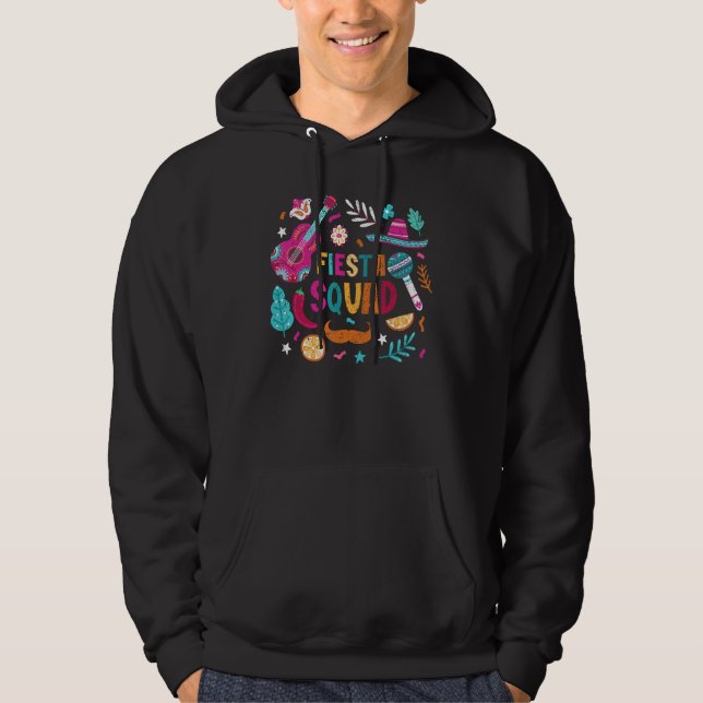 Fiesta Squad Cinco De Mayo Mexican Party Matching  Hoodie (Front)