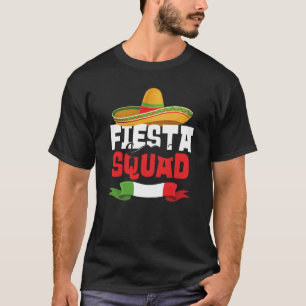 Fiesta Squad Cinco De Mayo Mexican Sombrero Matchi T-Shirt