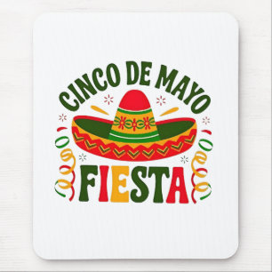 Fiesta Squad Cinco De Mayo Mexican Sombrero Mouse Mat