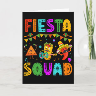 Fiesta Squad Cinco De Mayo Party Mexican Festival Card