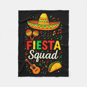 Fiesta squad - cinco de mayo party mexican Fiesta Fleece Blanket