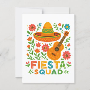 Fiesta Squad – Colorful Party Vibes Postcard