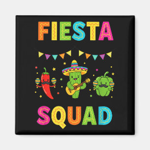 Fiesta squad cute cactus pepper bell pepper kidsFi Magnet