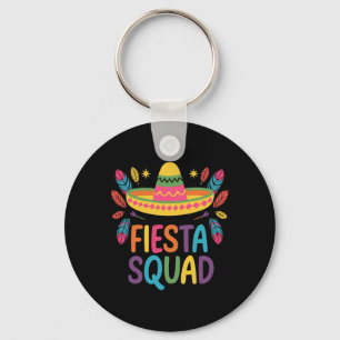 Fiesta Squad Family Matching Cinco De Mayo Key Ring