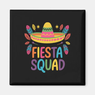 Fiesta Squad Family Matching Cinco De Mayo Magnet
