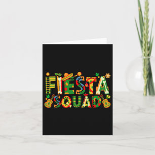 Fiesta Squad Family Matching Cinco De Mayo Party  Card