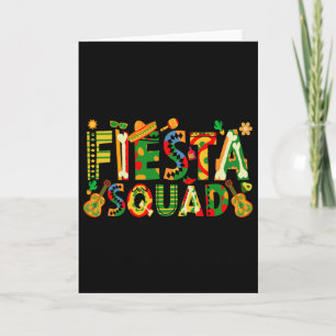 Fiesta Squad Family Matching Cinco De Mayo Party  Card