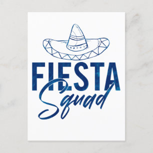 Fiesta Squad Fiesta Bachelorette Party Shirts, 3/3 Postcard