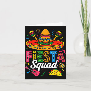 Fiesta squad funny cinco de mayo let's fiestaFiest Card