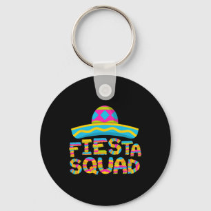 Fiesta Squad Funny Cinco De Mayo Mexican Party 5 D Key Ring