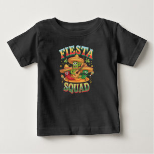 Fiesta Squad Funny Cinco De Mayo Mexican Party Baby T-Shirt