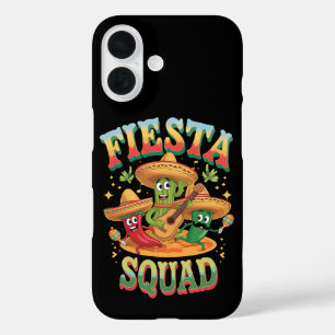 Fiesta Squad Funny Cinco De Mayo Mexican Party iPhone 16 Case