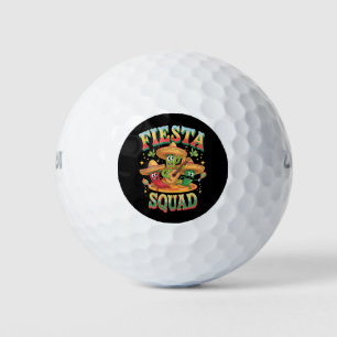 Fiesta Squad Funny Cinco De Mayo Mexican Party Golf Balls