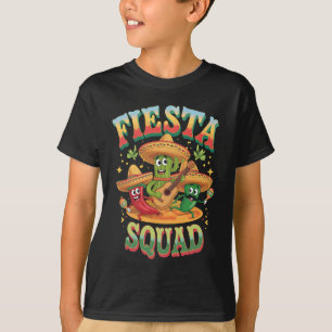 Fiesta Squad Funny Cinco De Mayo Mexican Party T-Shirt