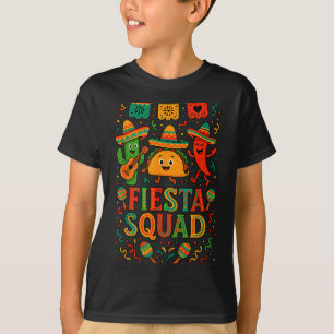 Fiesta squad funny cinco de mayo sombrero cactusFi T-Shirt