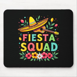 Fiesta squad matching cinco de mayo mexican party mouse mat